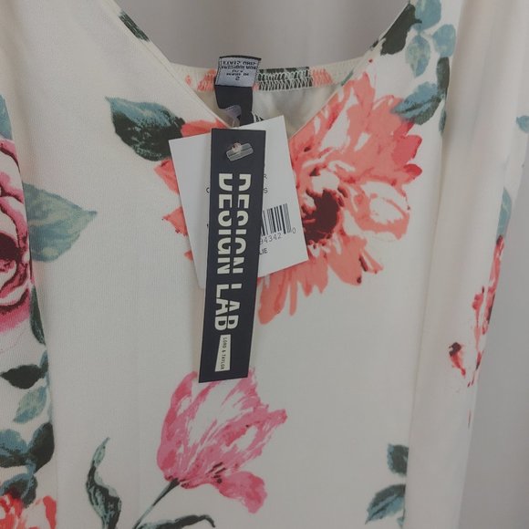 Design Lab - Printed Hi LO Floral Mermaid Dress - Picture 2 of 8